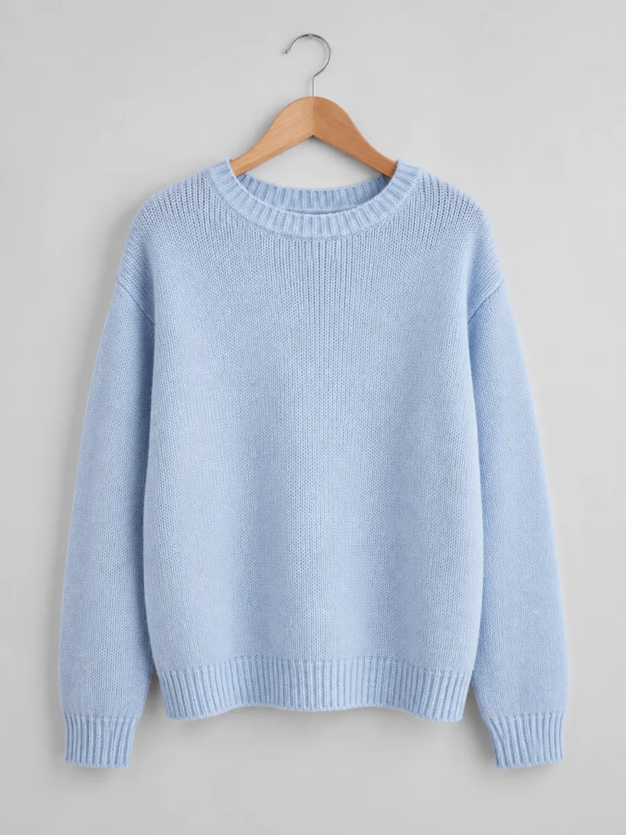 Powder blue knit sweater