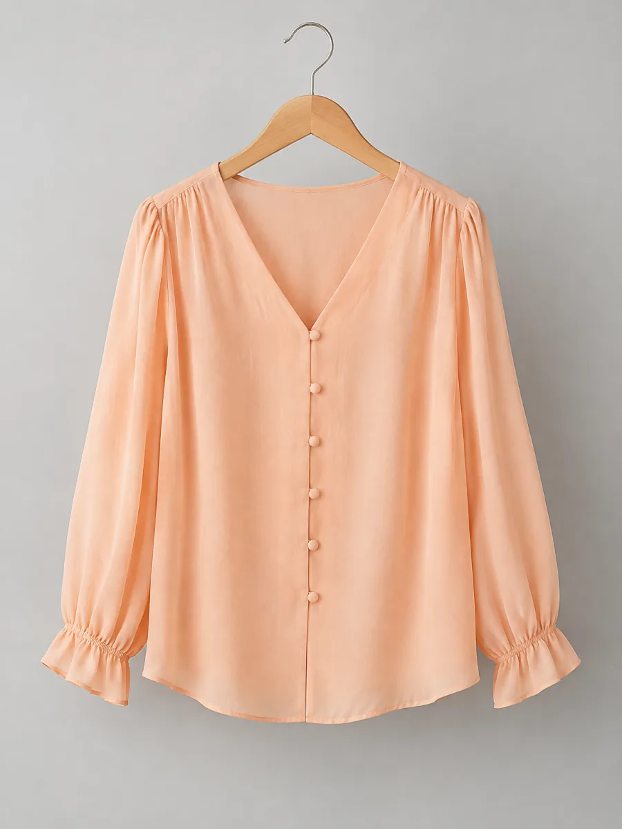 Bluse in Pfirsich