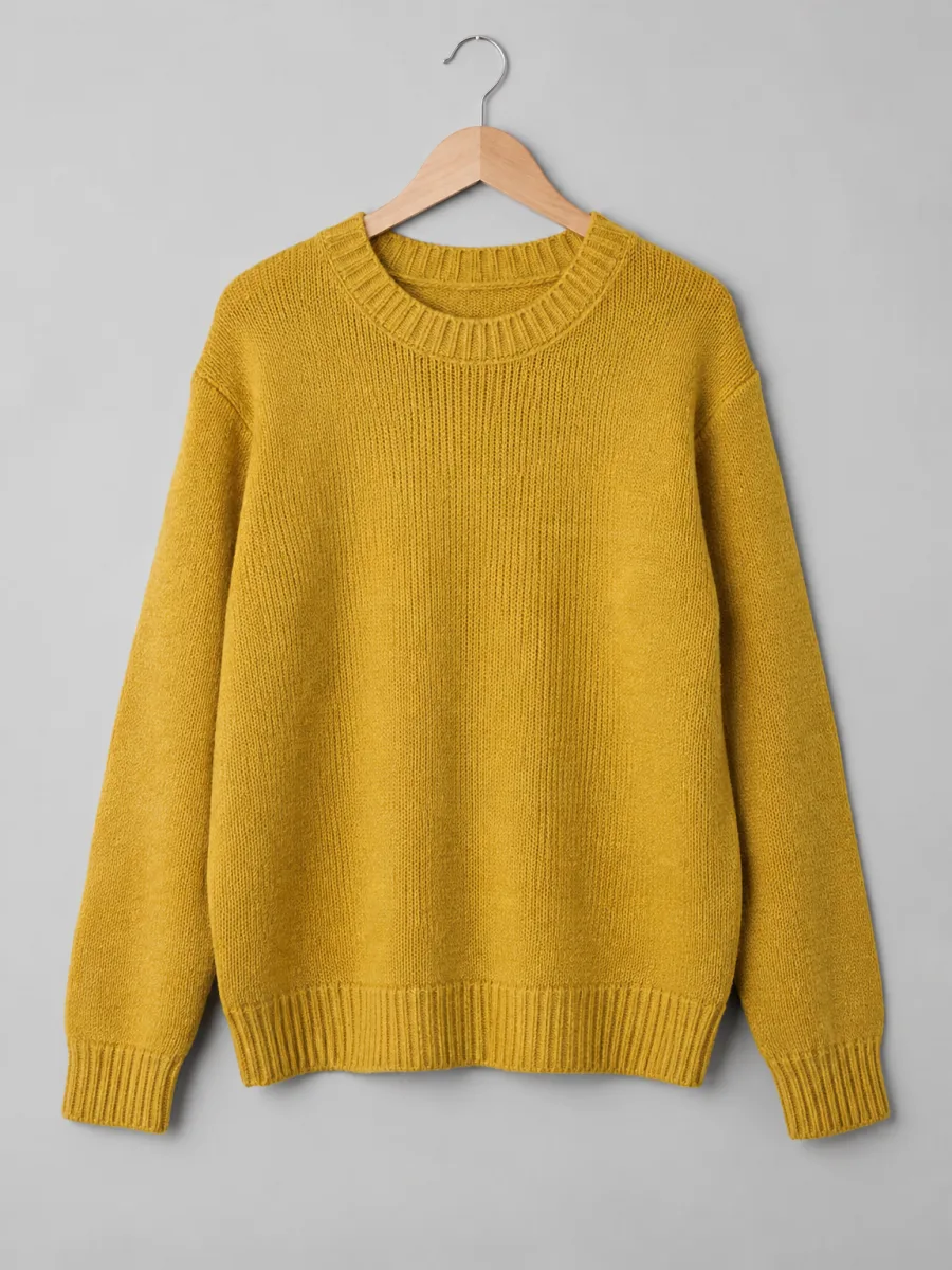 Pullover in Senfgelb