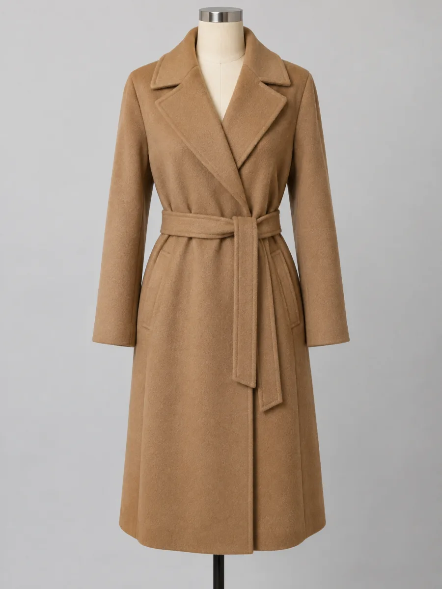 Camel wool coat